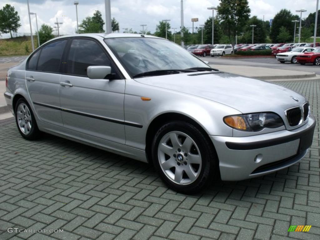 2005 3 Series 325i Sedan - Titanium Silver Metallic / Black photo #7