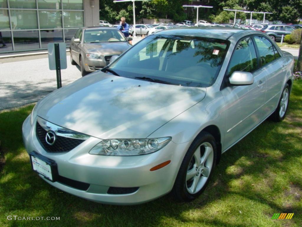 2005 MAZDA6 i Sport Sedan - Glacier Silver Metallic / Gray photo #1