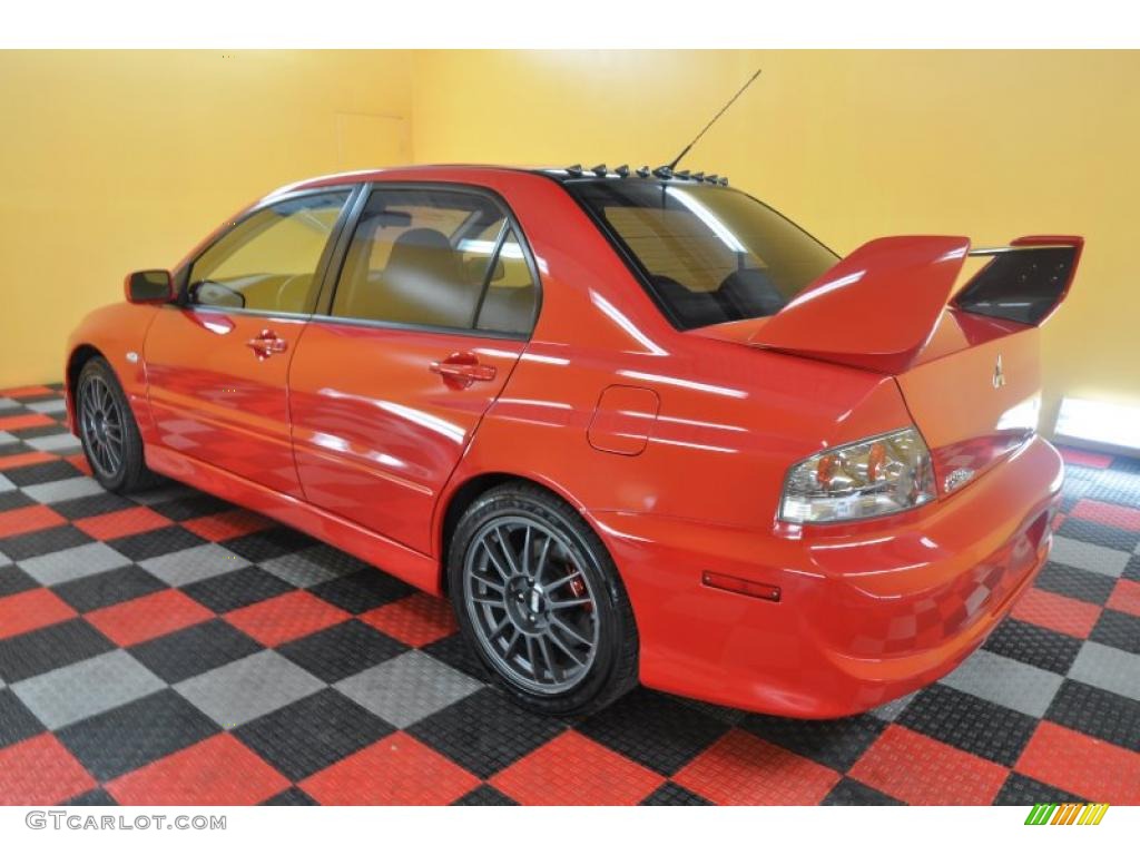 2005 Lancer Evolution MR - Rally Red / Black photo #4