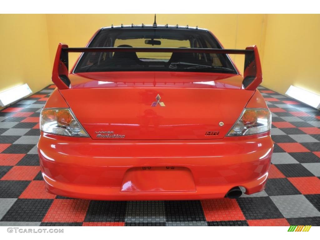 2005 Lancer Evolution MR - Rally Red / Black photo #5