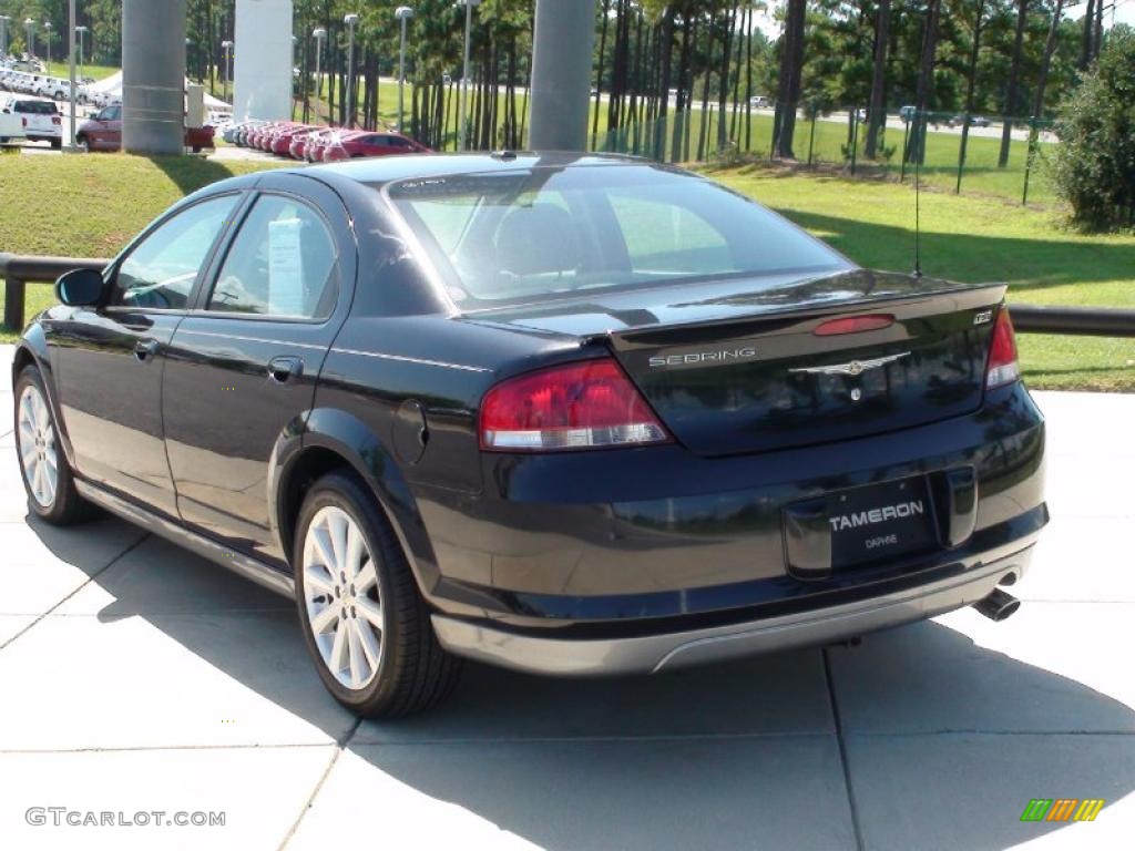 2006 Sebring TSI Sedan - Brilliant Black / Light Taupe photo #7