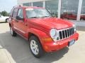 2005 Flame Red Jeep Liberty Limited 4x4  photo #25