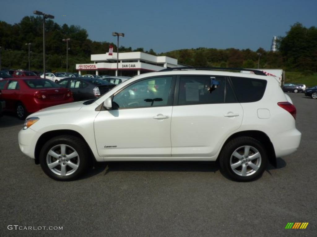 2006 RAV4 Limited 4WD - Blizzard White Pearl / Taupe photo #2