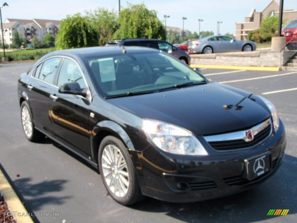 2009 Aura XR V6 - Carbon Flash Metallic / Gray photo #3