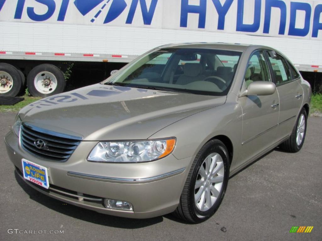 2009 Azera GLS - Silk Beige Metallic / Beige photo #1