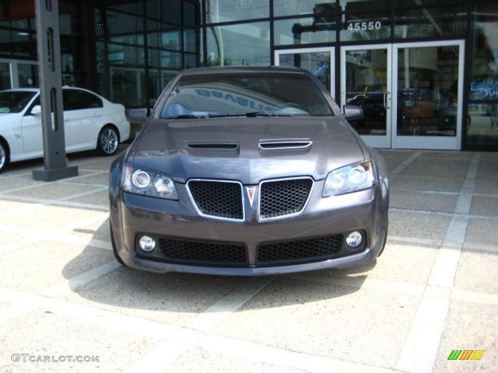 2009 G8 GT - Magnetic Gray Metallic / Onyx/Red photo #3