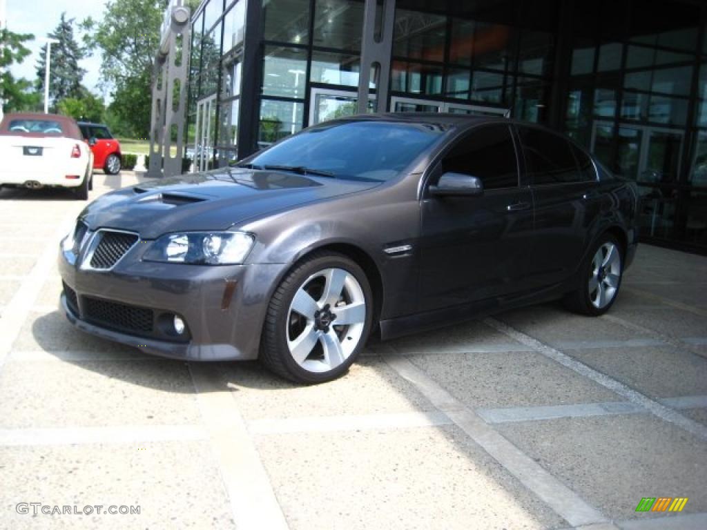 2009 G8 GT - Magnetic Gray Metallic / Onyx/Red photo #4