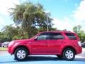 2008 Vivid Red Metallic Mercury Mariner I4  photo #2