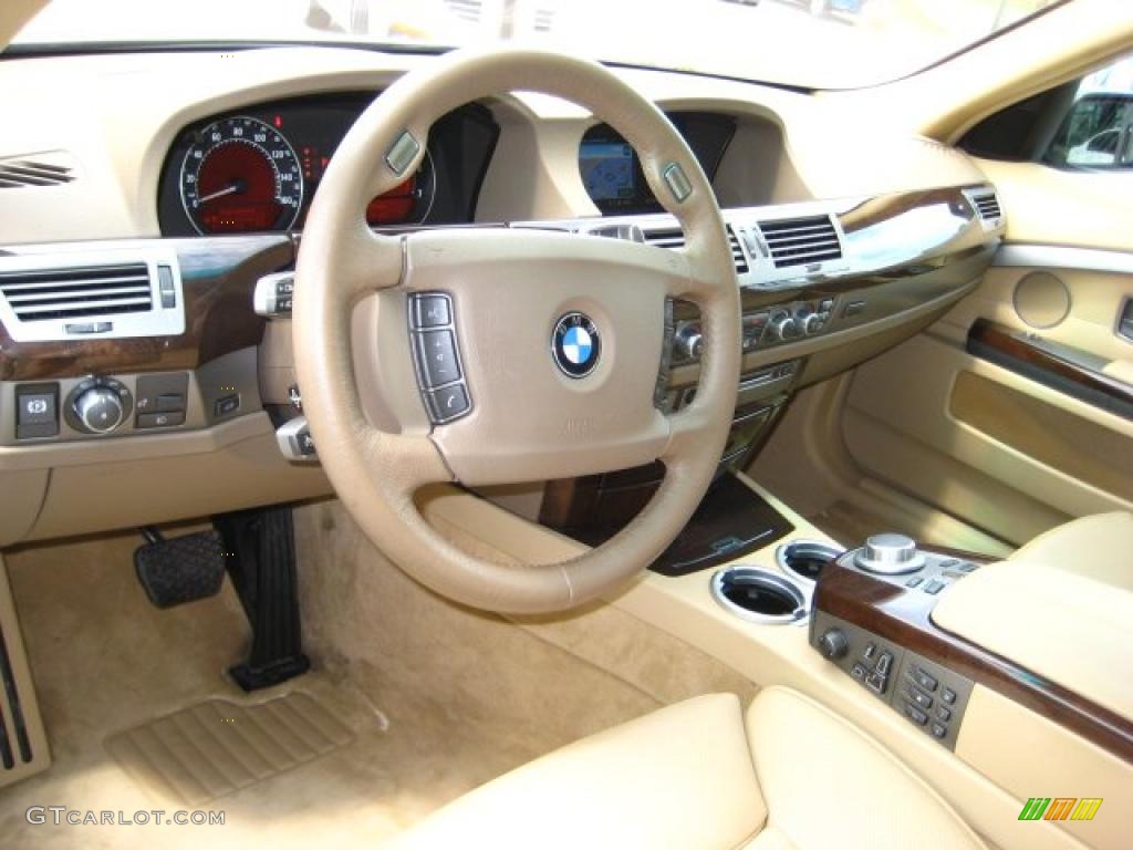 2008 7 Series 750i Sedan - Kalahari Beige Metallic / Beige photo #13