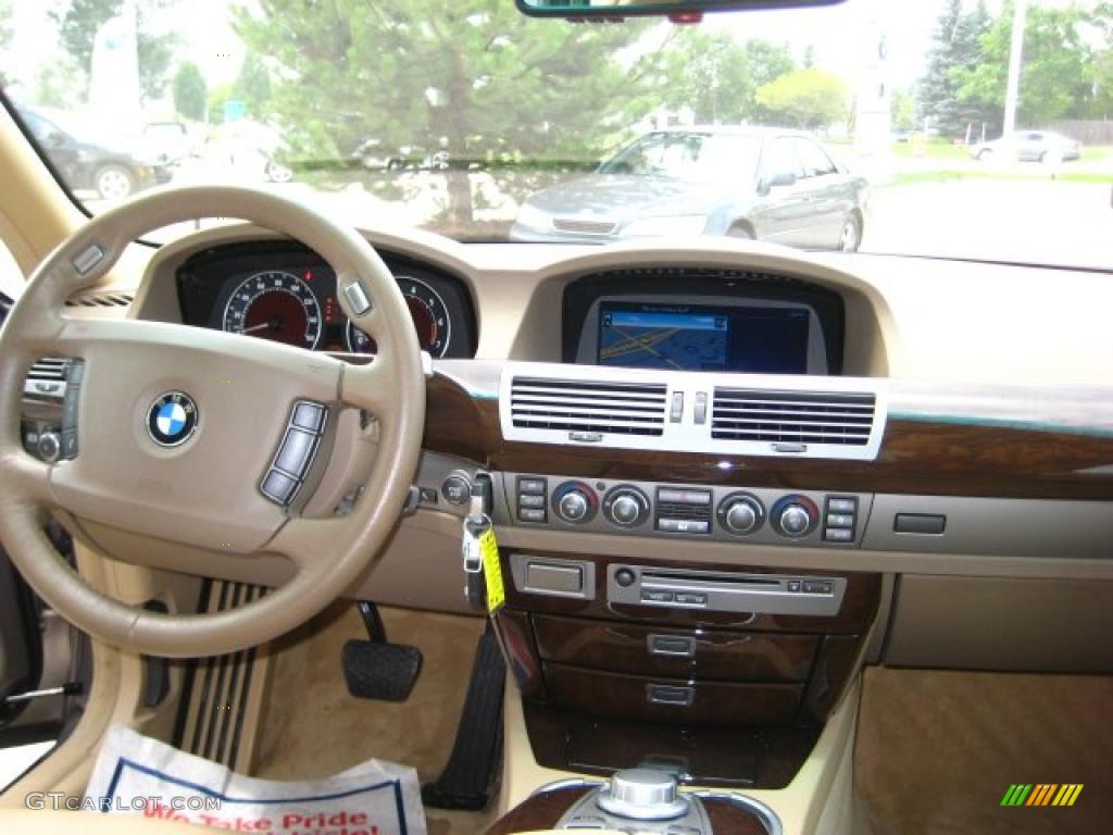 2008 7 Series 750i Sedan - Kalahari Beige Metallic / Beige photo #18
