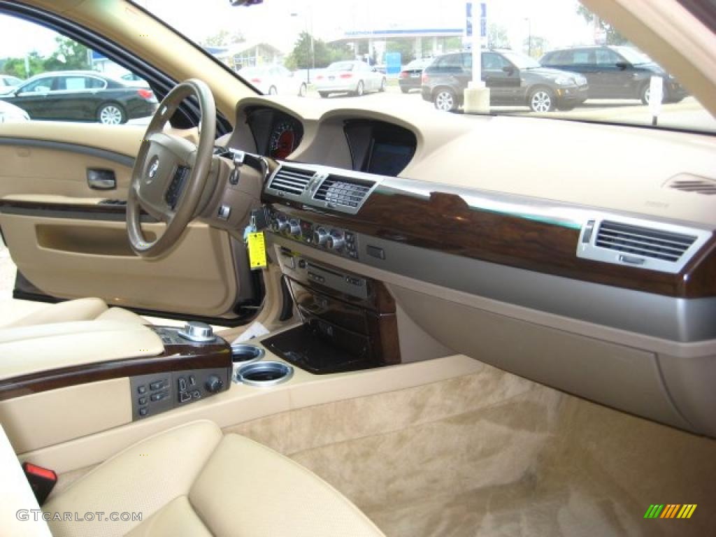 2008 7 Series 750i Sedan - Kalahari Beige Metallic / Beige photo #19