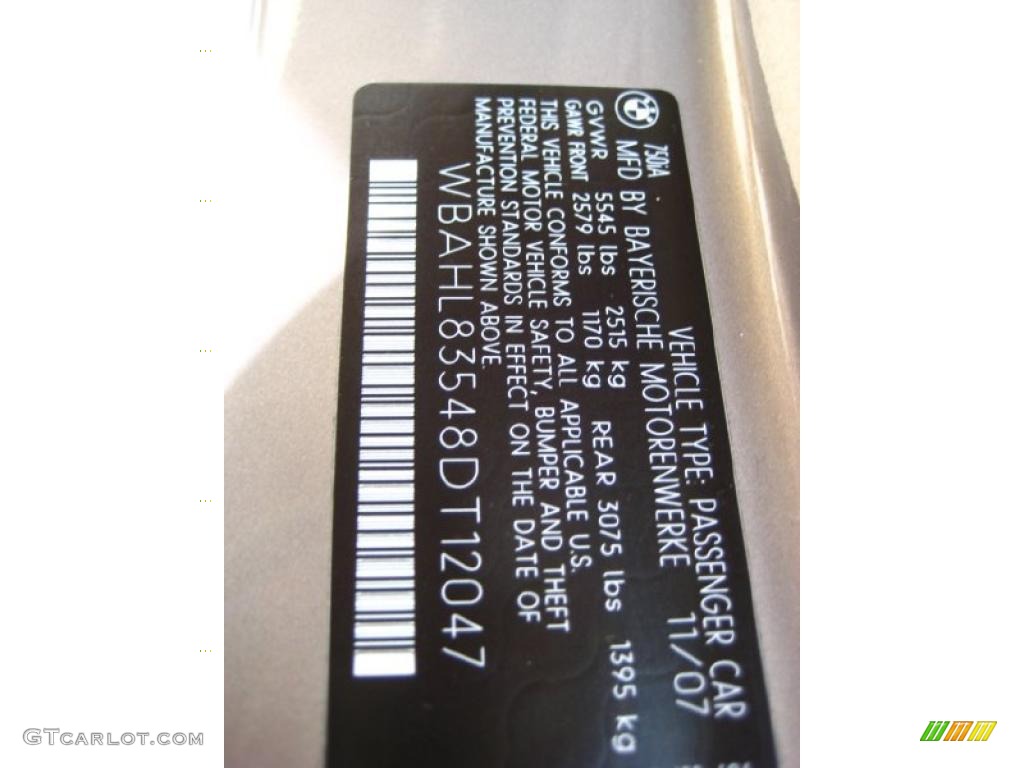 2008 7 Series 750i Sedan - Kalahari Beige Metallic / Beige photo #25