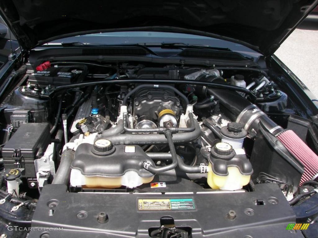 2009 Ford Mustang Shelby GT500 Coupe 5.4 Liter Supercharged DOHC 32-Valve V8 Engine Photo #33731175