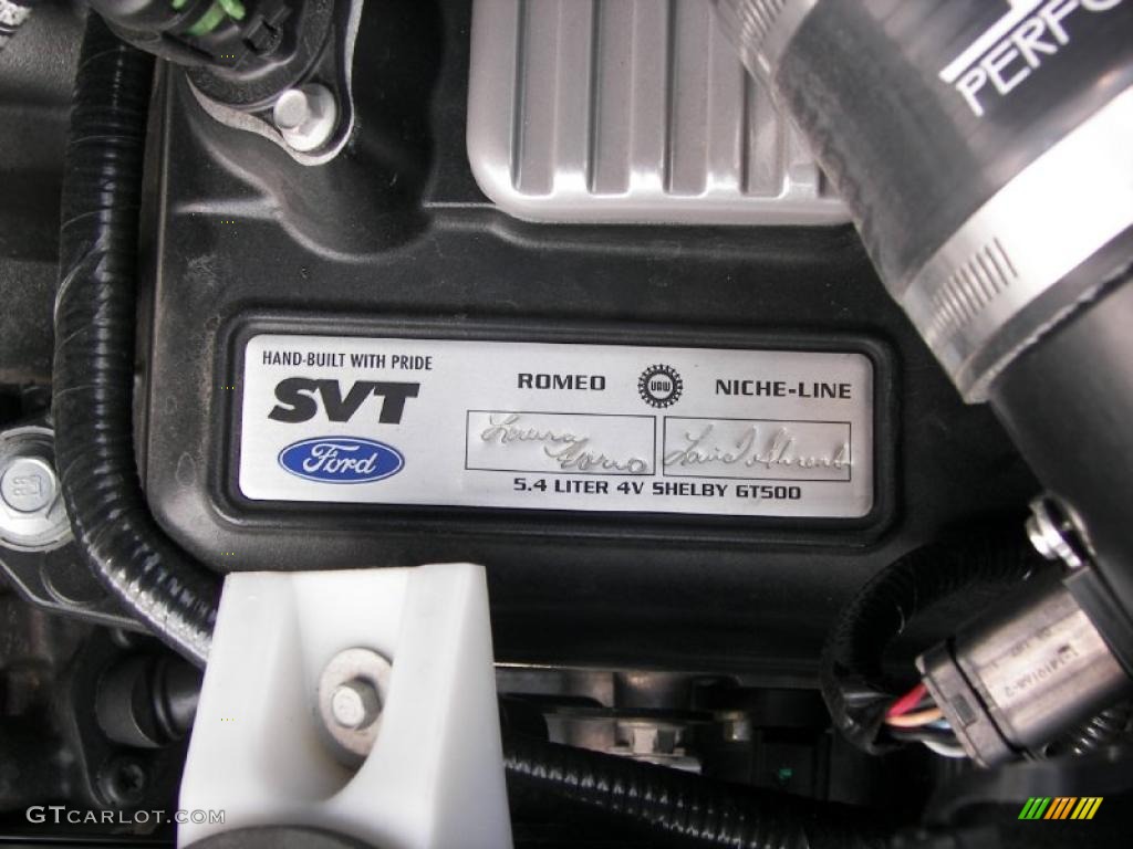 2009 Ford Mustang Shelby GT500 Coupe Marks and Logos Photo #33731191