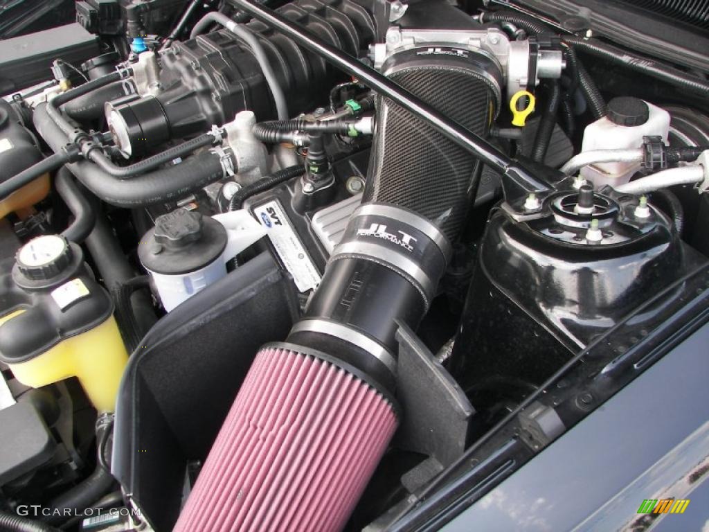 2009 Ford Mustang Shelby GT500 Coupe 5.4 Liter Supercharged DOHC 32-Valve V8 Engine Photo #33731227