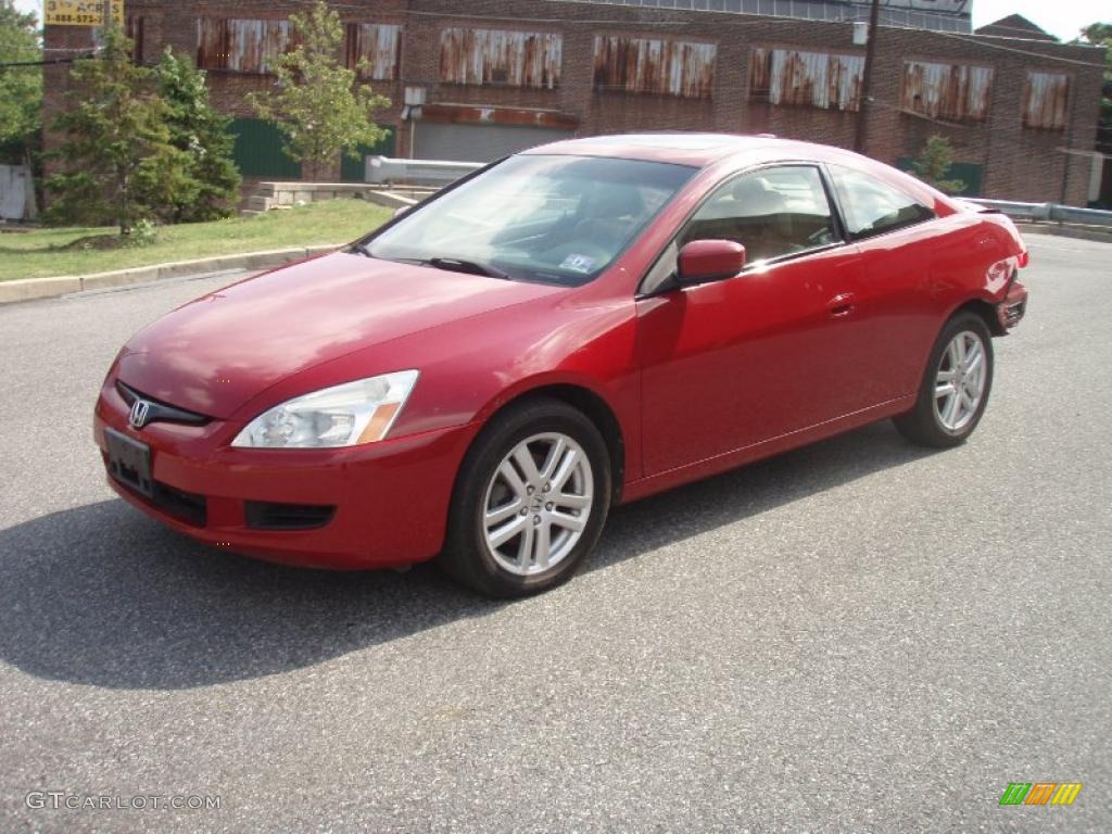 2004 San Marino Red Pearl Honda Accord EX V6 Coupe 33674074 Photo 2