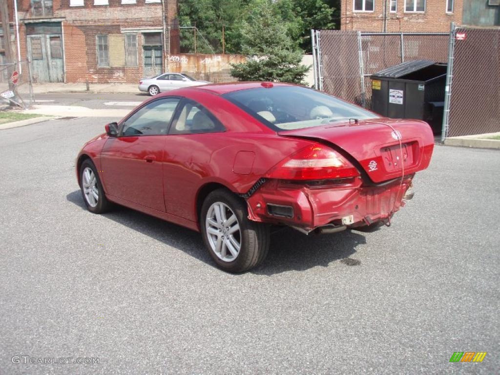 2004 Accord EX V6 Coupe - San Marino Red Pearl / Ivory photo #2