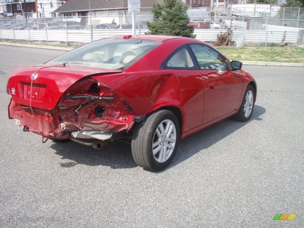 2004 Accord EX V6 Coupe - San Marino Red Pearl / Ivory photo #3