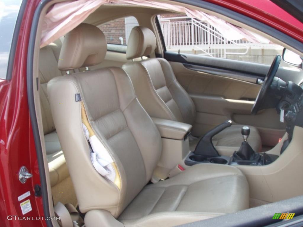 2004 Accord EX V6 Coupe - San Marino Red Pearl / Ivory photo #6