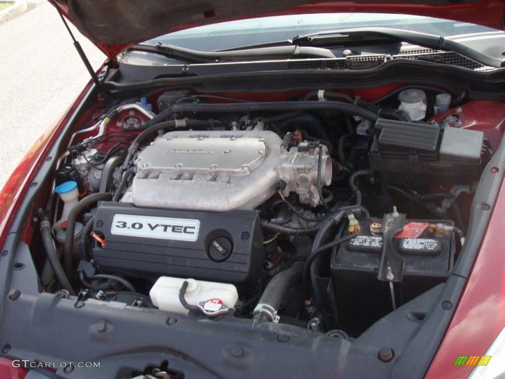 2004 Accord EX V6 Coupe - San Marino Red Pearl / Ivory photo #10