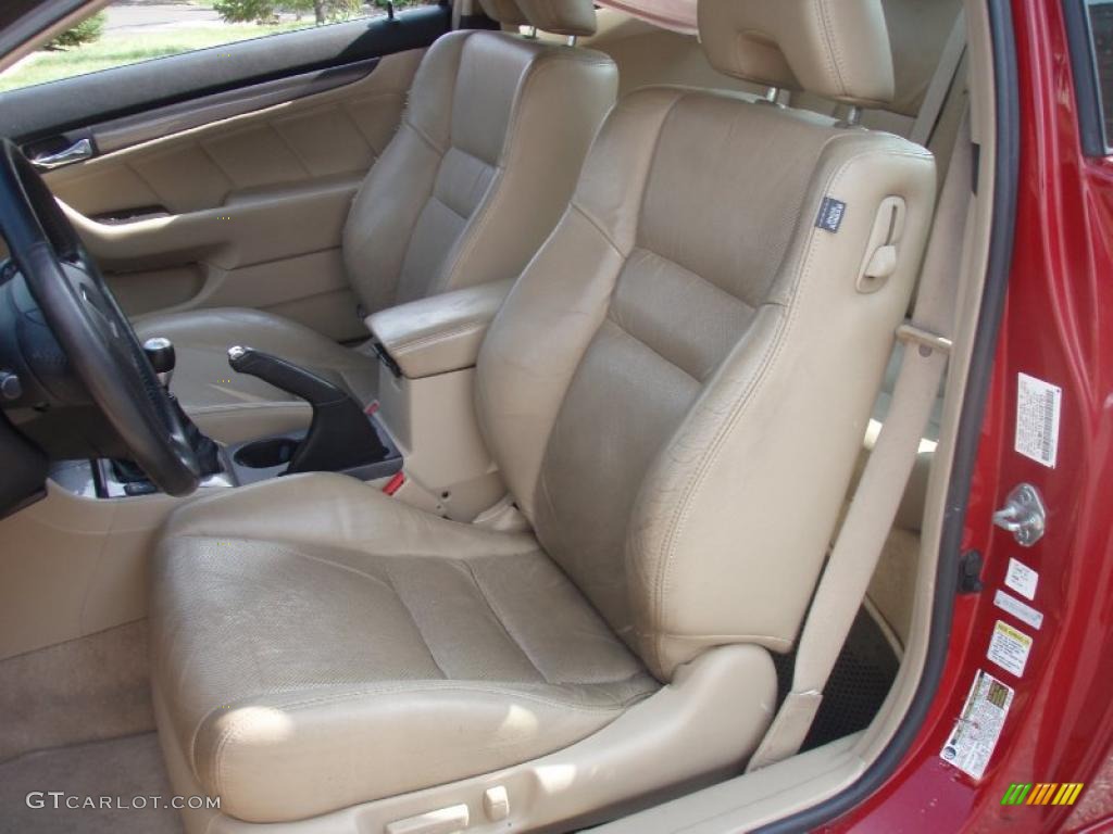 2004 Accord EX V6 Coupe - San Marino Red Pearl / Ivory photo #13