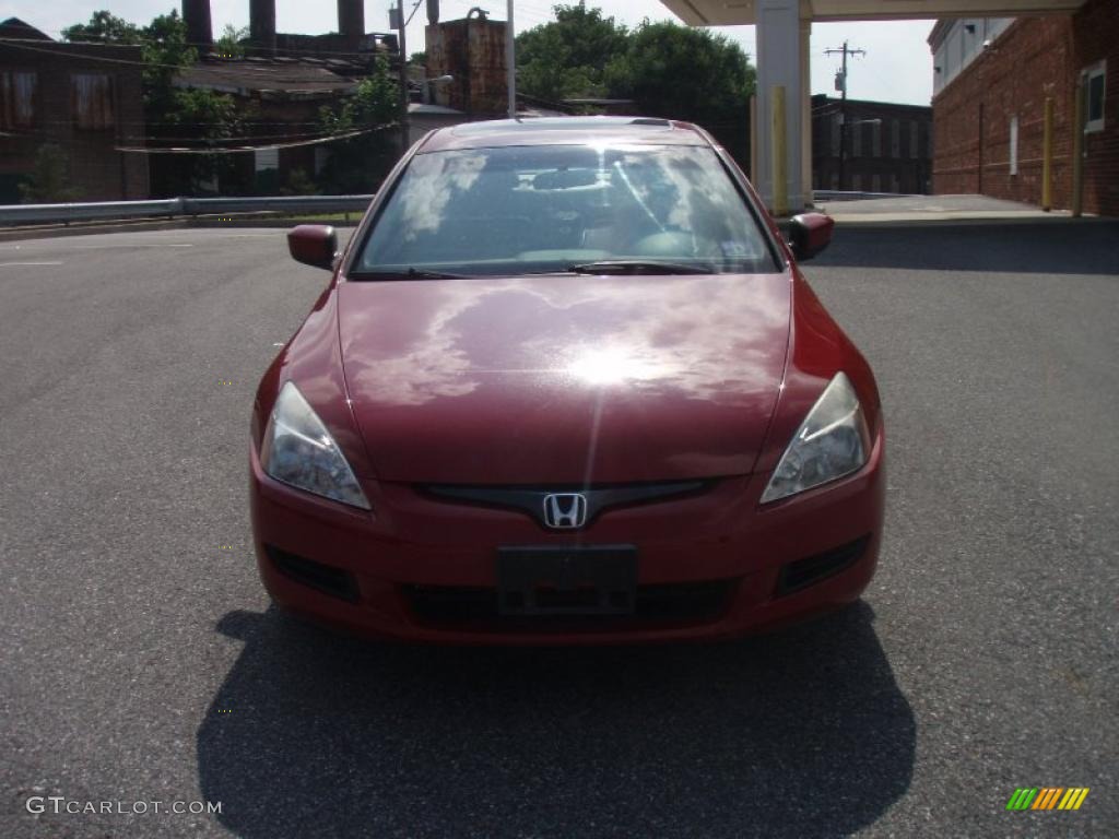 2004 Accord EX V6 Coupe - San Marino Red Pearl / Ivory photo #17