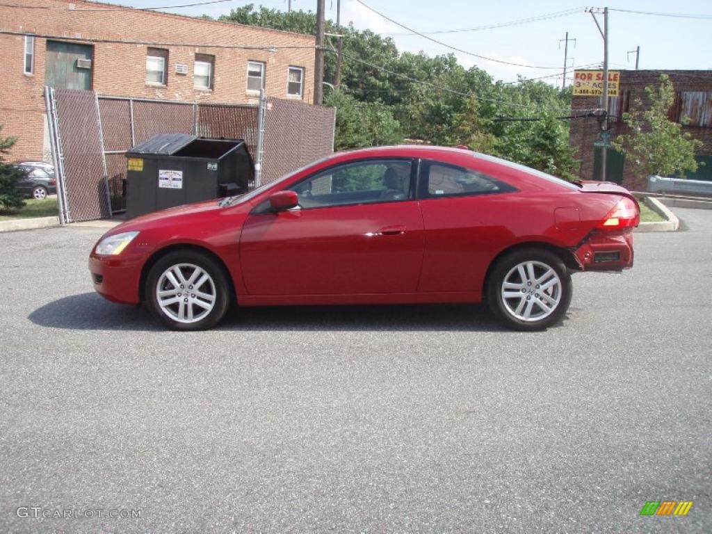 2004 Accord EX V6 Coupe - San Marino Red Pearl / Ivory photo #18