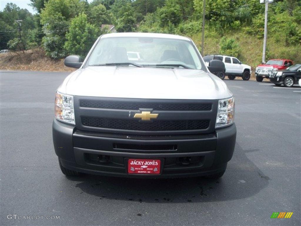 2010 Silverado 1500 Crew Cab 4x4 - Sheer Silver Metallic / Dark Titanium photo #9