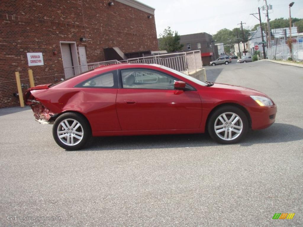 2004 Accord EX V6 Coupe - San Marino Red Pearl / Ivory photo #20