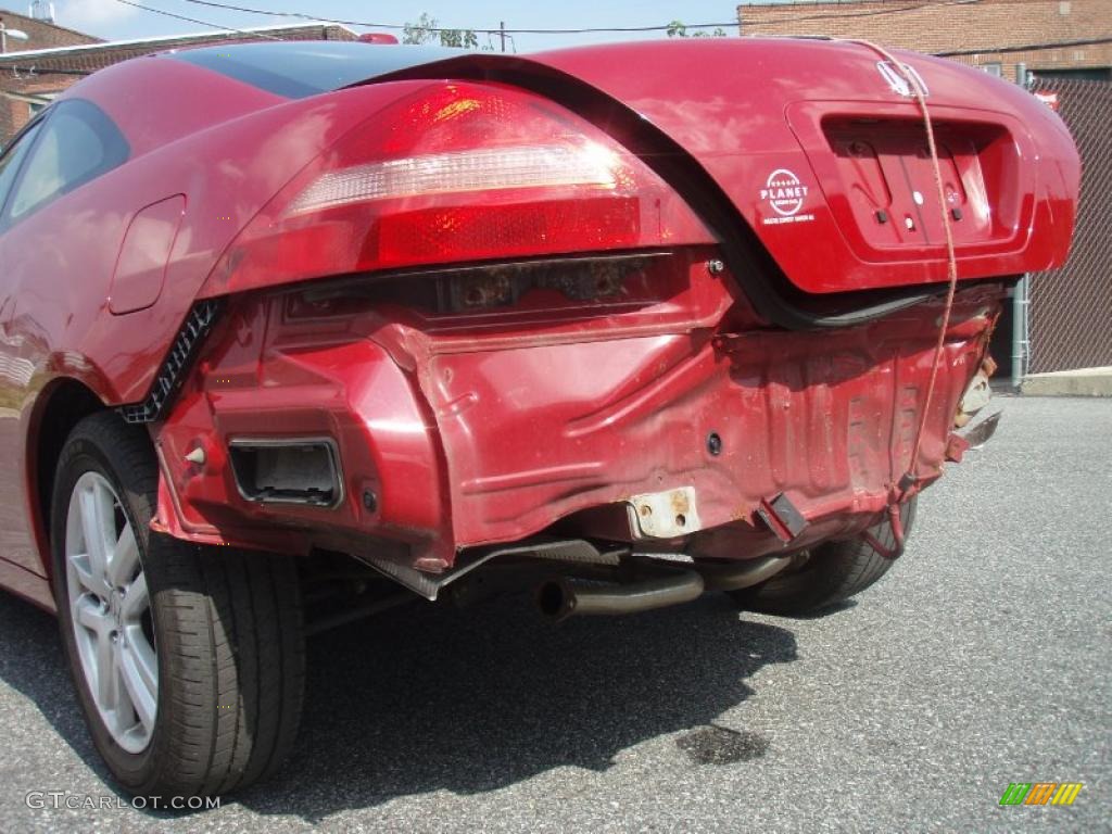 2004 Accord EX V6 Coupe - San Marino Red Pearl / Ivory photo #22