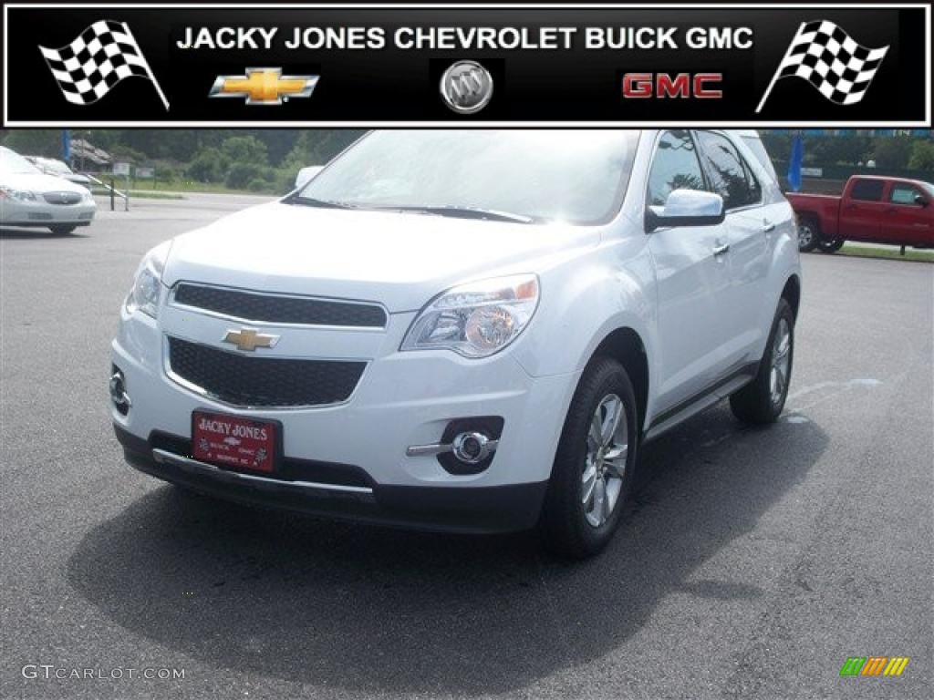 2010 Equinox LT - Summit White / Jet Black/Brownstone photo #1