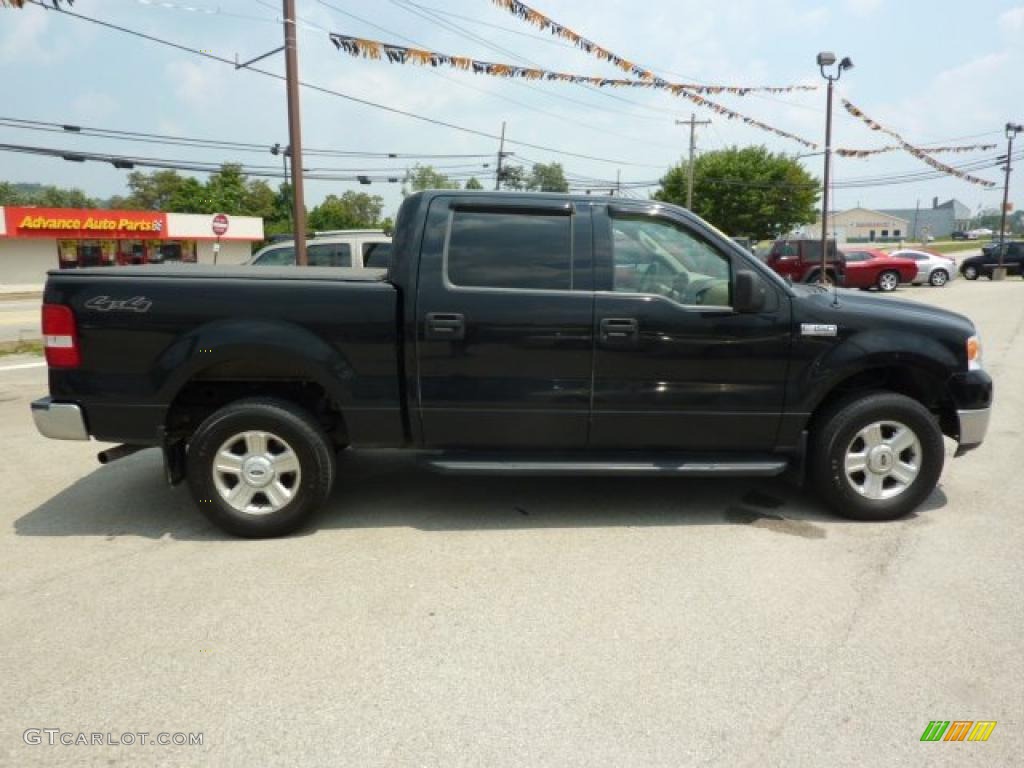 2004 F150 XLT SuperCrew 4x4 - Black / Tan photo #7