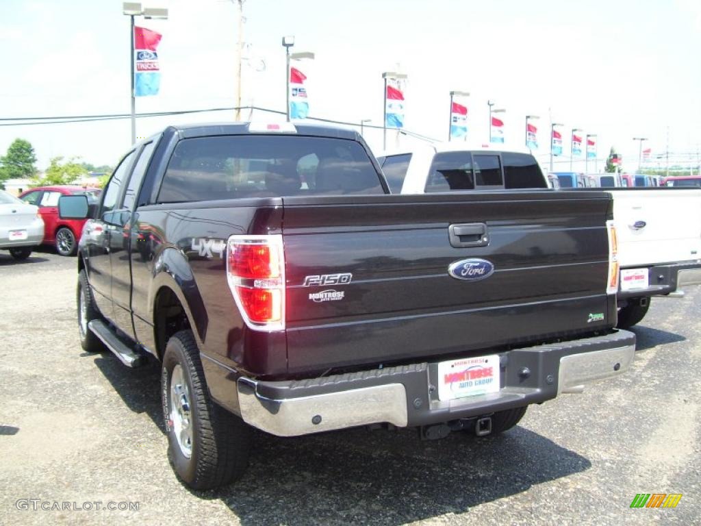 2010 F150 XLT SuperCab 4x4 - Tuxedo Black / Medium Stone photo #5