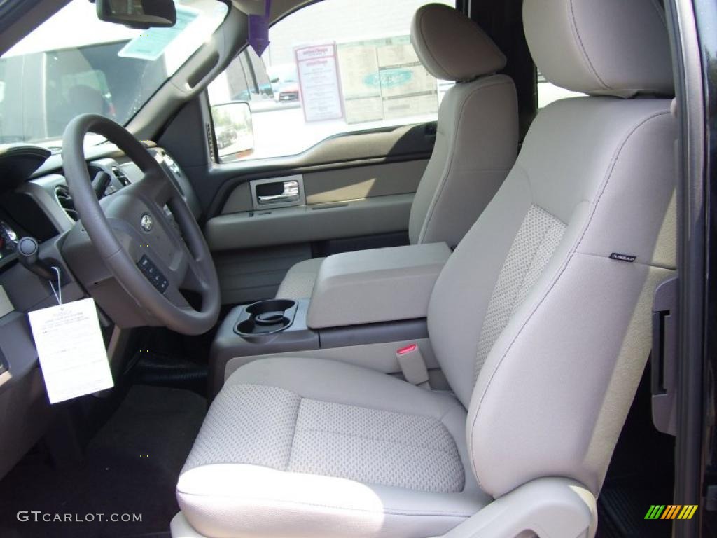 2010 F150 XLT SuperCab 4x4 - Tuxedo Black / Medium Stone photo #12