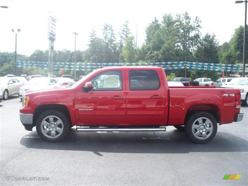 2010 Sierra 1500 SLT Crew Cab 4x4 - Fire Red / Ebony photo #2