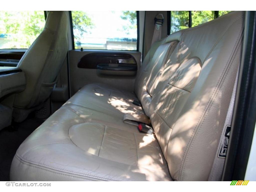 2000 F250 Super Duty Lariat Crew Cab 4x4 - Oxford White / Medium Parchment photo #53