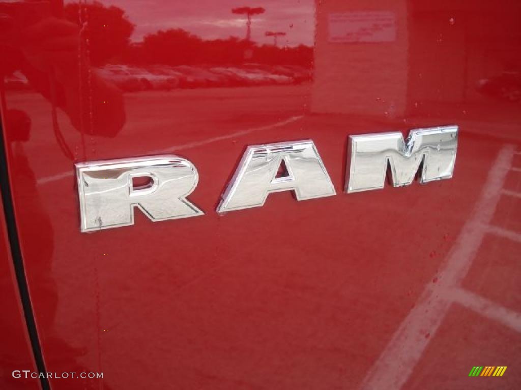 2010 Ram 1500 Sport Quad Cab - Inferno Red Crystal Pearl / Dark Slate/Medium Graystone photo #22