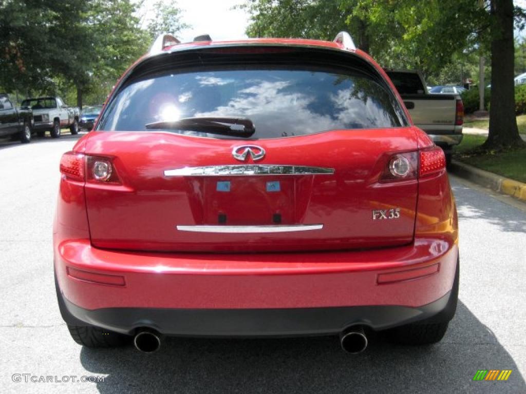 2004 FX 35 AWD - Laser Red / Black photo #3