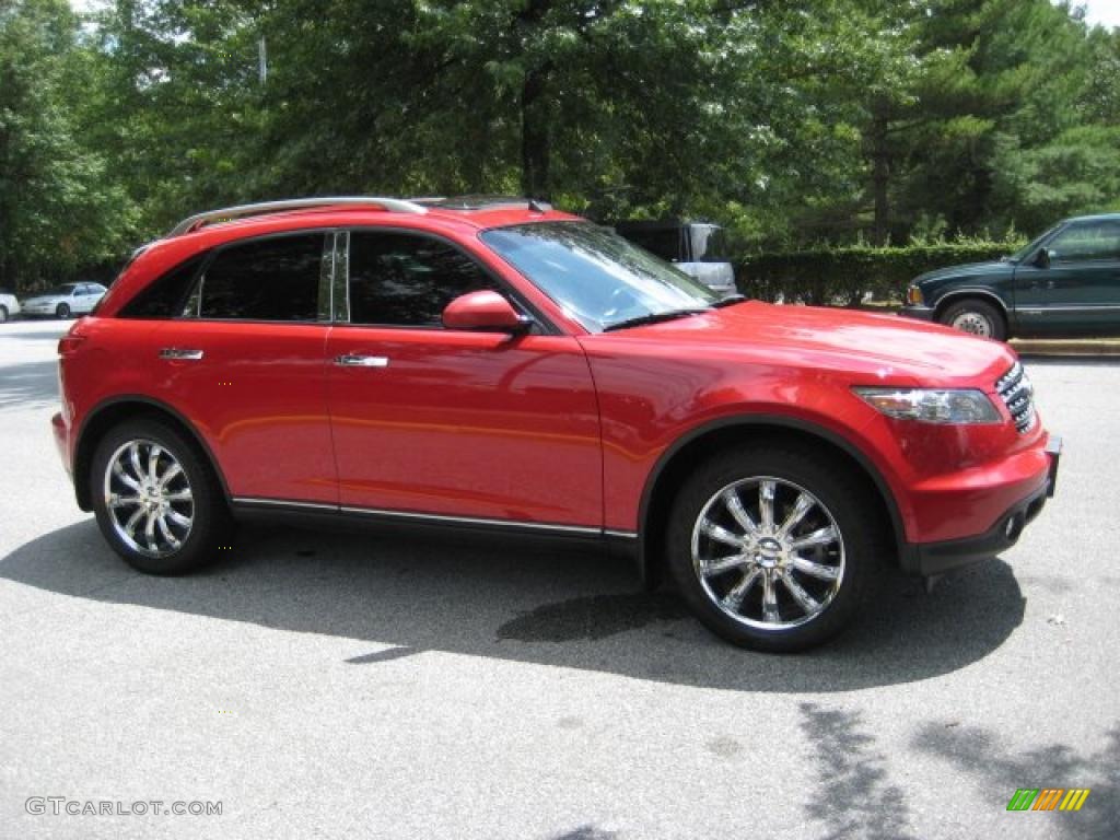 2004 FX 35 AWD - Laser Red / Black photo #5