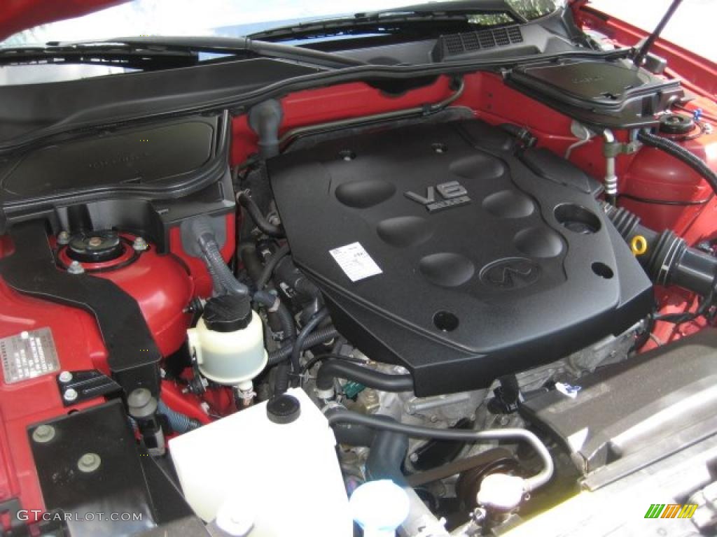2004 FX 35 AWD - Laser Red / Black photo #10
