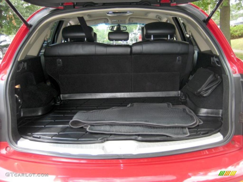 2004 FX 35 AWD - Laser Red / Black photo #22