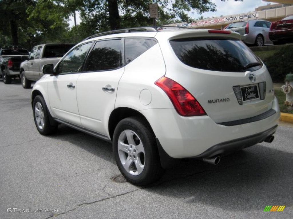 2005 Murano SL AWD - Glacier Pearl White / Cafe Latte photo #2