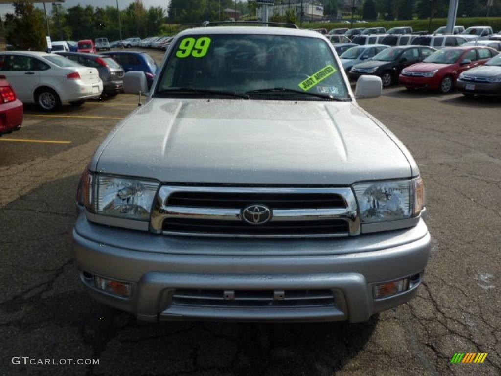 1999 4Runner Limited 4x4 - Millennium Silver Metallic / Oak photo #7