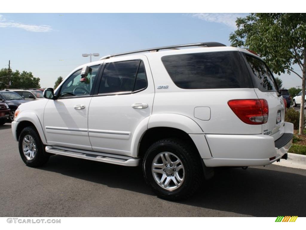 2006 Sequoia SR5 4WD - Natural White / Light Charcoal photo #4