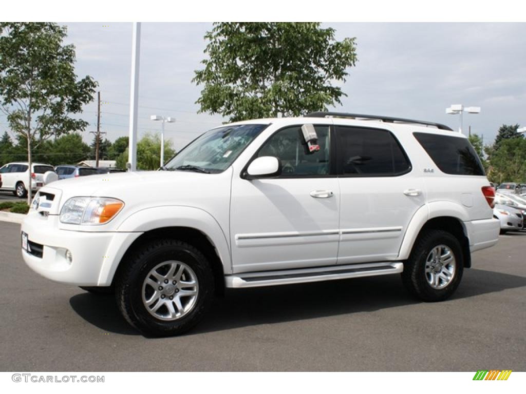 2006 Sequoia SR5 4WD - Natural White / Light Charcoal photo #5