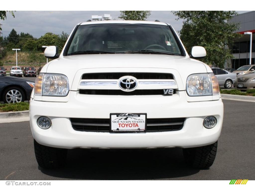 2006 Sequoia SR5 4WD - Natural White / Light Charcoal photo #6