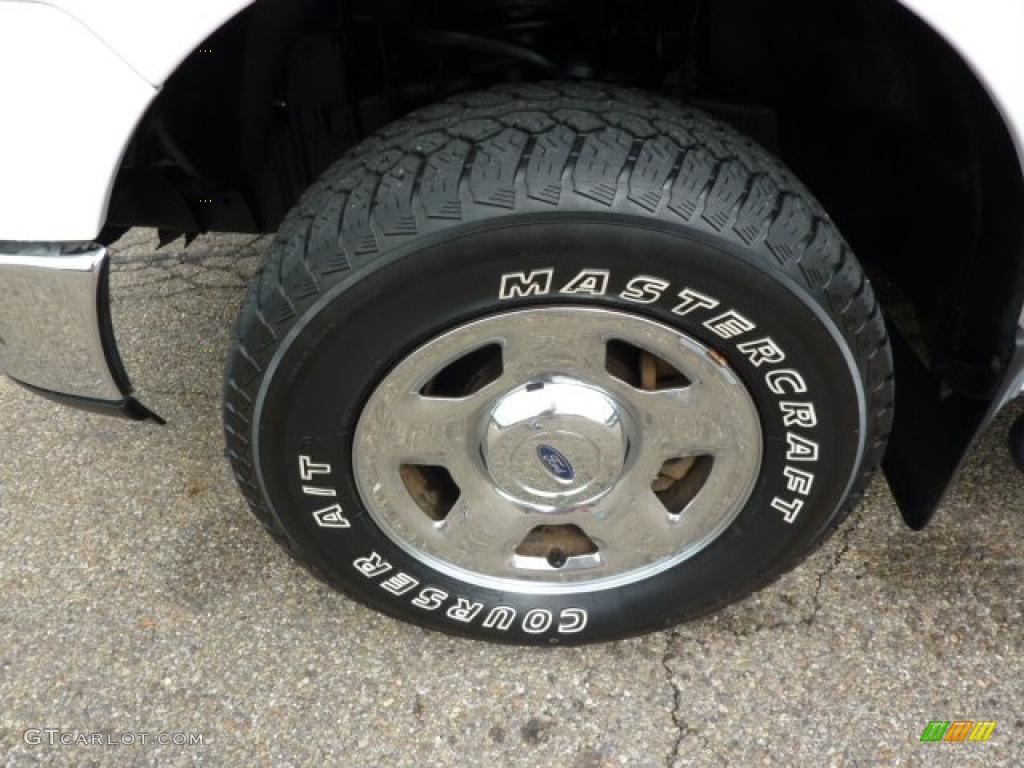 2005 F150 XLT SuperCab 4x4 - Oxford White / Medium Flint/Dark Flint Grey photo #9
