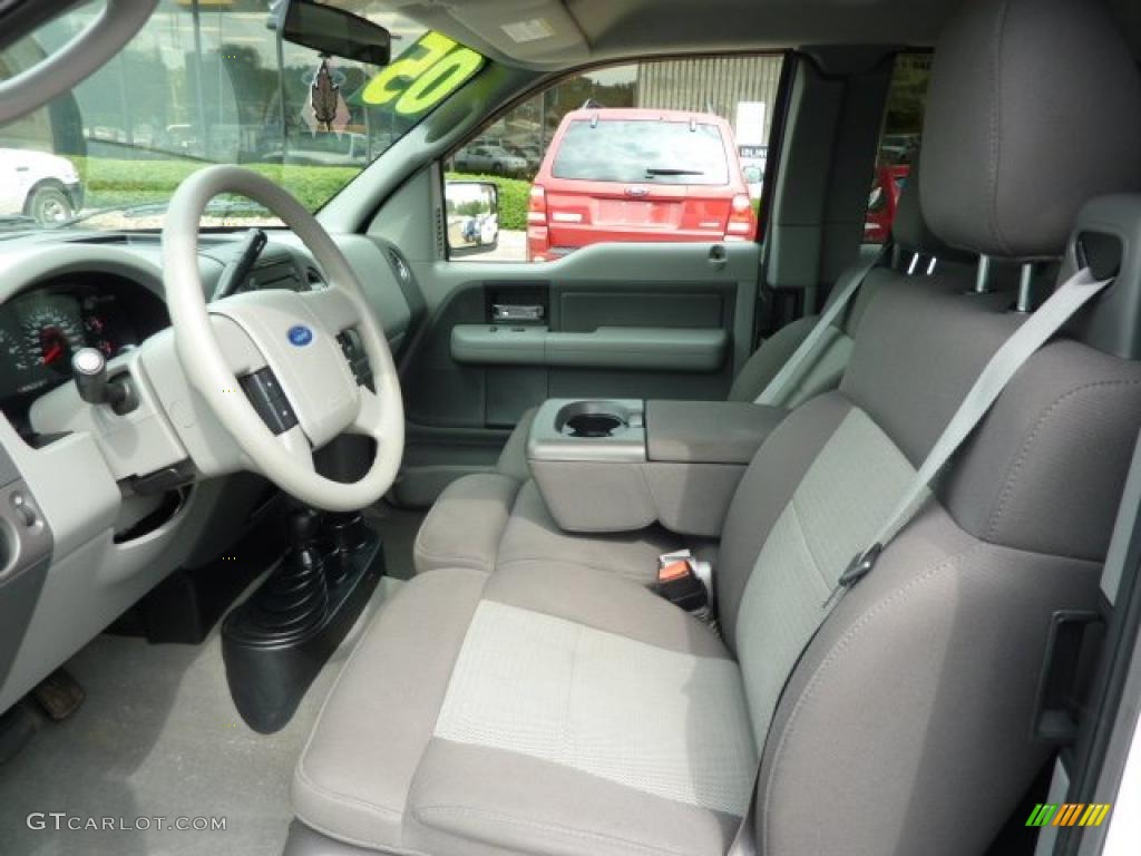 2005 F150 XLT SuperCab 4x4 - Oxford White / Medium Flint/Dark Flint Grey photo #10