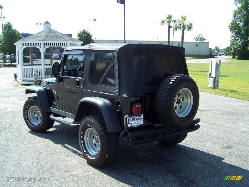 2003 Wrangler X 4x4 - Black Clearcoat / Dark Slate Gray photo #7