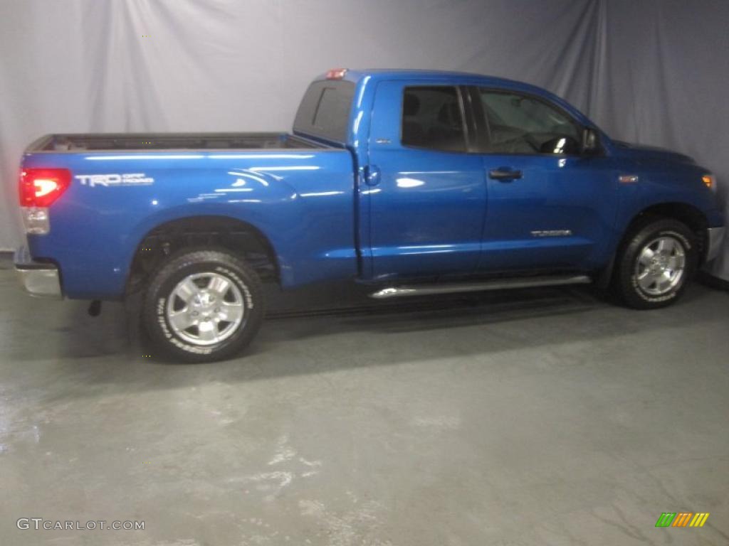 2007 Tundra SR5 TRD Double Cab 4x4 - Blue Streak Metallic / Graphite Gray photo #4